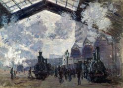 Claude Monet (1840-1926) - La Gare Saint-Lazare (1877)
