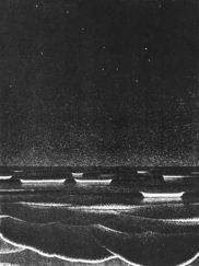 Maurits Cornelis Escher (1898-1972) - Mer phosphorescente (lithographie, 1933)
