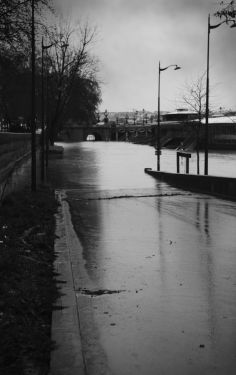 Luc Dartois 2018 - Paris inondations sous la pluie, pont Alexandre III