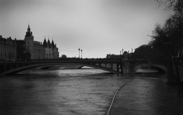 Luc Dartois 2018 - Paris inondations, pont Notre-Dame