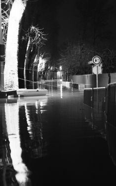 Luc Dartois 2018 - Paris la nuit inondations, Quais de Seine sous les eaux