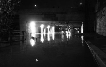 Luc Dartois 2018 - Paris la nuit inondations, tunnel sous les eaux