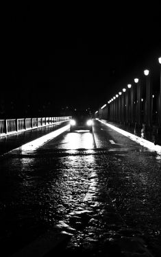 Luc Dartois 2019 - Paris la nuit sous la pluie, Pont de Bir-Hakeim (2)