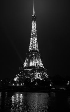 Luc Dartois 2020 - Paris sous confinement, Tour Eiffel "Heureusement"