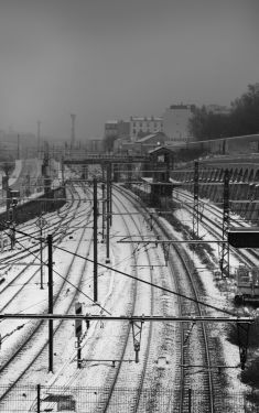 Luc Dartois 2021 - Paris sous la neige, Gare de Lyon (1)
