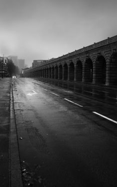 Luc Dartois 2021 - Paris sous la pluie, Pont de Bercy (1)