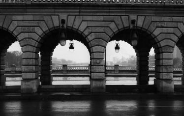 Luc Dartois 2021 - Paris sous la pluie, Pont de Bercy (2)