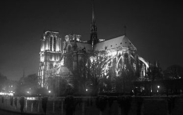 Luc Dartois 2009 - Paris la nuit sous la neige, Notre-Dame (2)