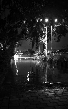 Luc Dartois 2016 - Paris la nuit inondations, Quais de Seine