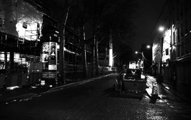 Luc Dartois 2019 - Paris la nuit sous la pluie, Boulevard de la Chapelle